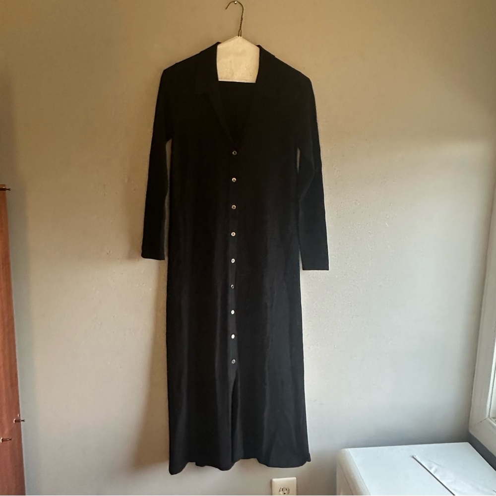 Deveaux New York Knit Cardigan Midi Dress